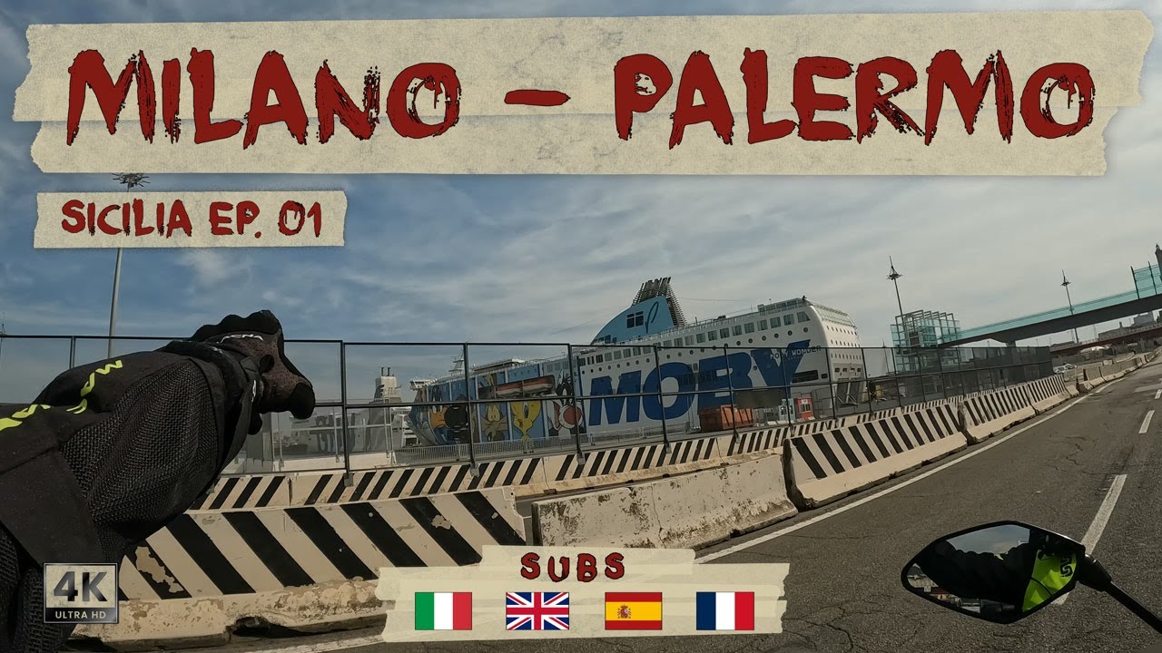 🏍️ 20 ore di TRAVERSATA ⛴️ per raggiungere PALERMO📍 si PARTE! - PROLOGO [SICILIA EP. 01]