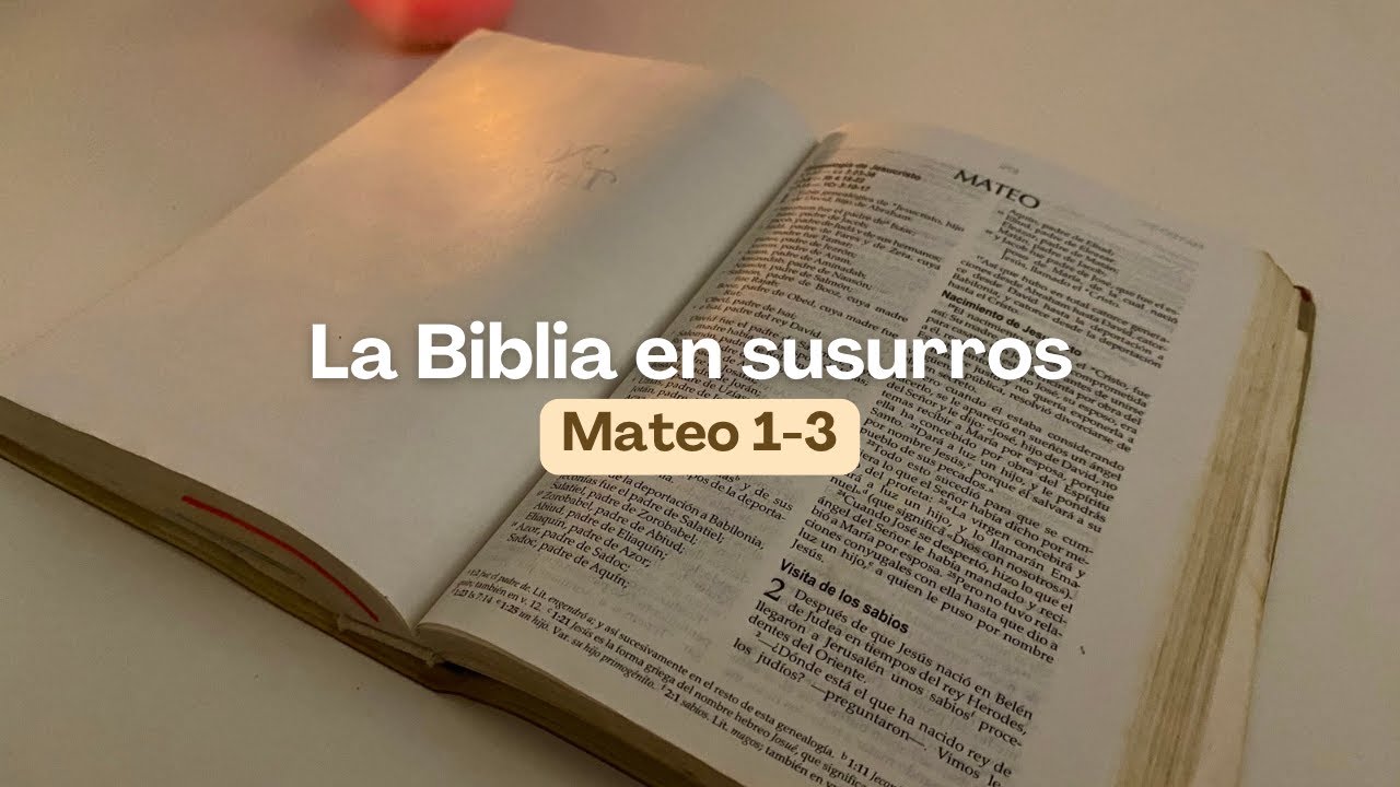 ASMR para dormir en paz 🕊️ | Evangelio de Mateo 1-3: Nacimiento y bautismo de Jesús ✝️