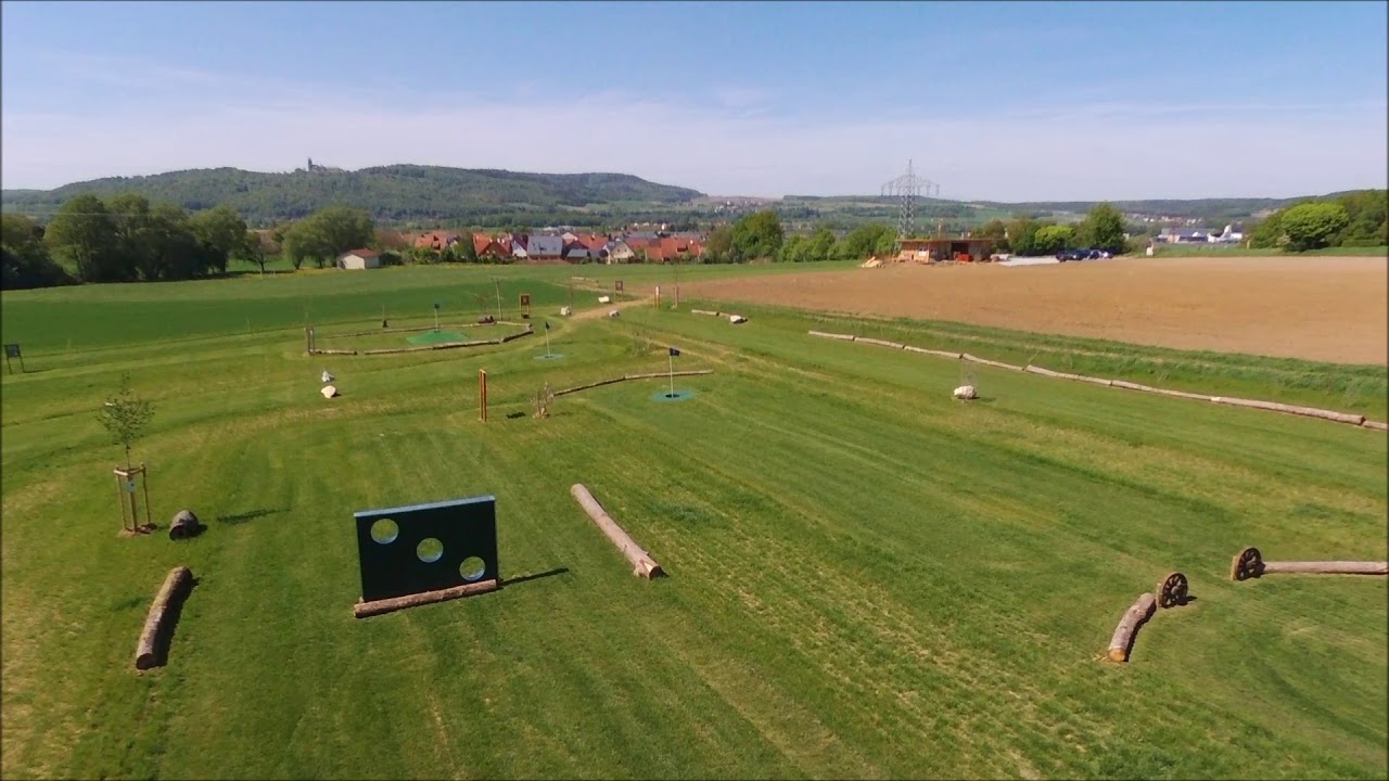 Fußballgolf Obermain aus der Luft