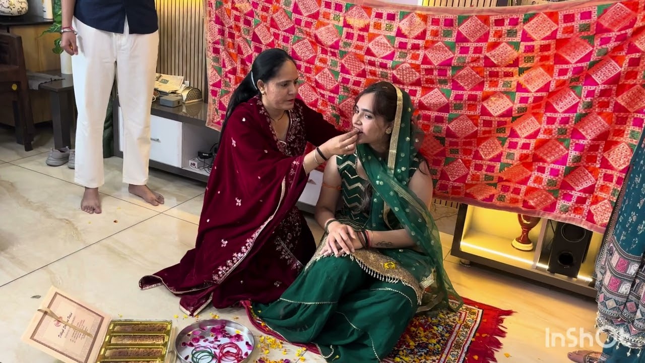 Aaj thi bangle ceremony😊