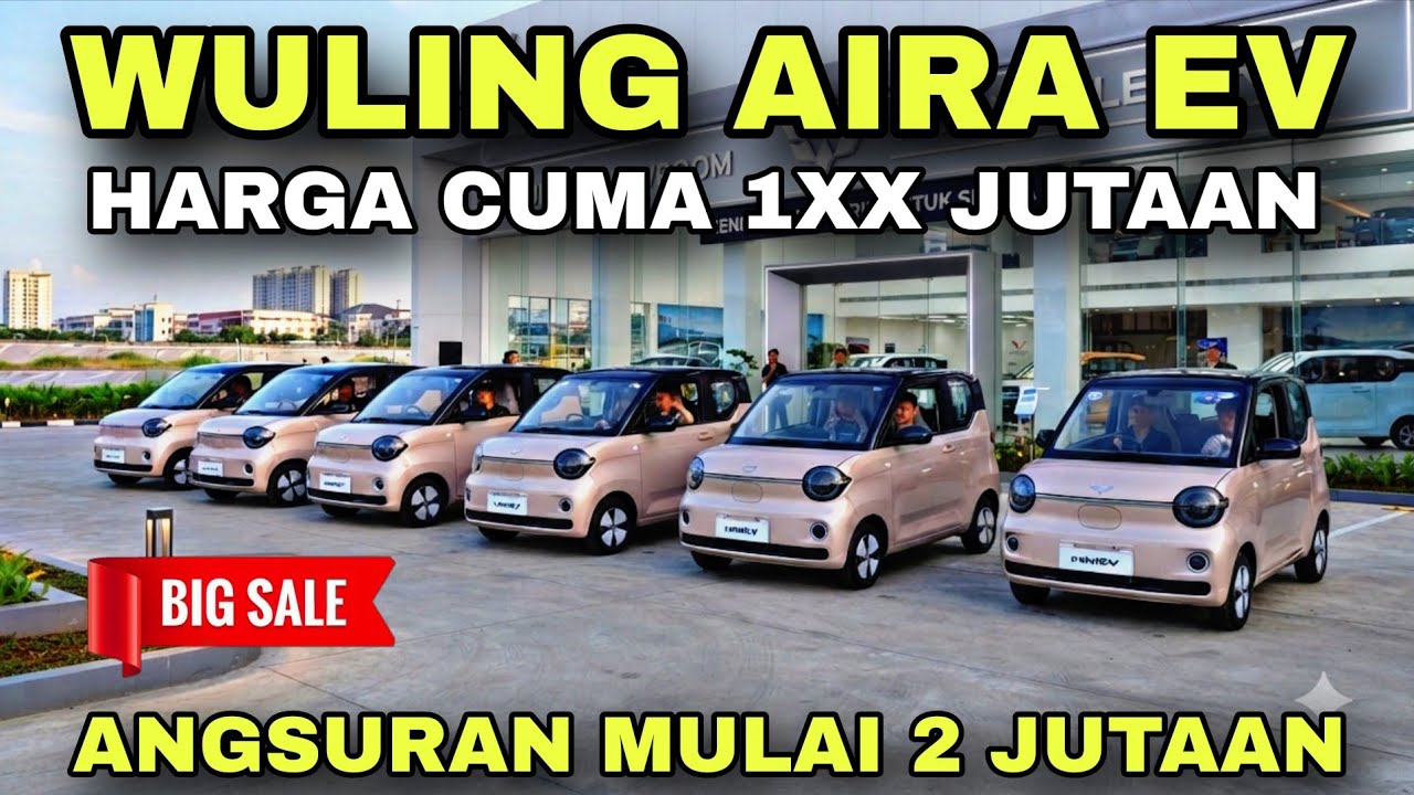 BIKIN KAGET !! WULING AIRA EV ANGSURAN 2 JUTAAN, BANYAK PROMO GOKIL LAIN, MURAH PARAH