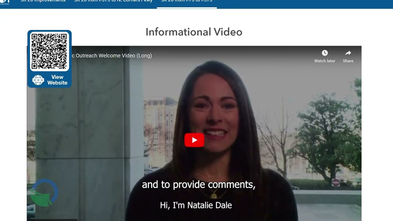 SR 20 Public Outreach Welcome Video (PSA)
