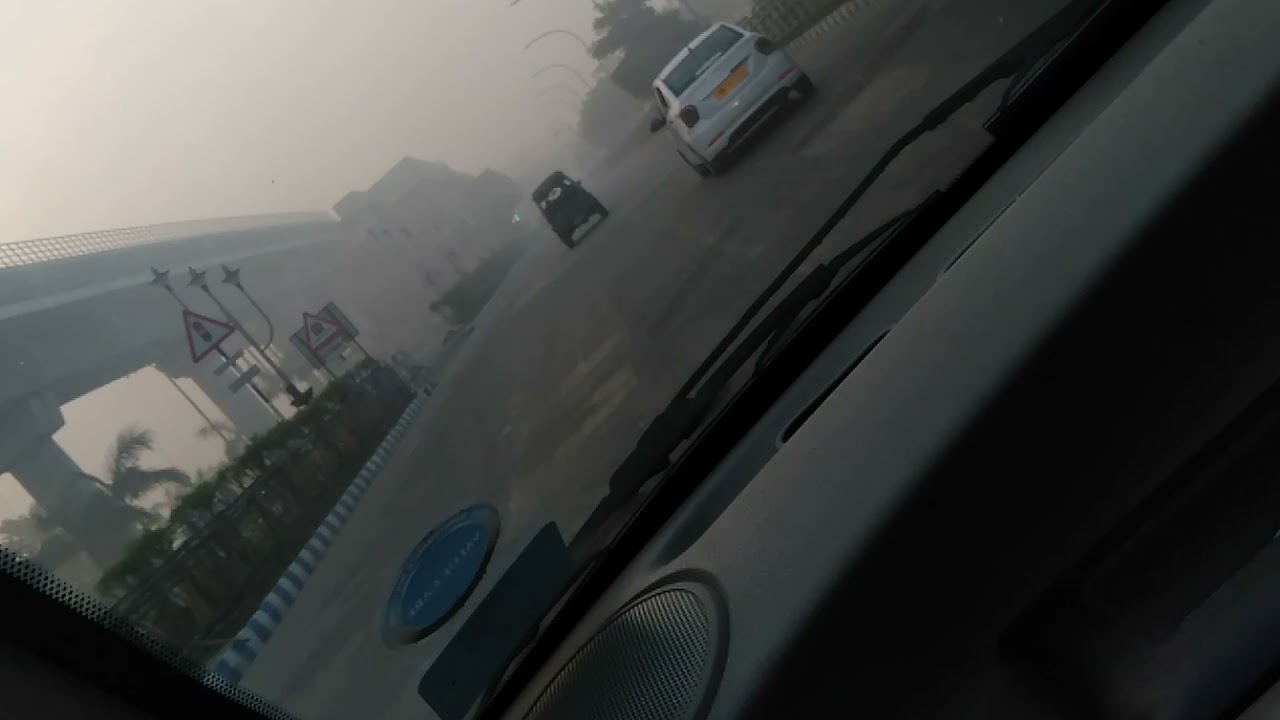 Driving in foggy morning❄️❄️ #shorts #youtube #winter #driving #fog