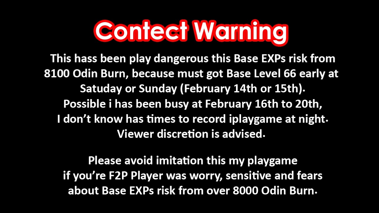 2026.02.13 - 8100 Odin Burn and Smelting EXPs at Morning