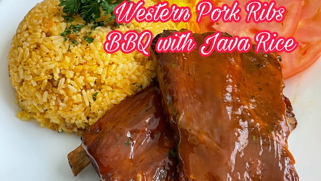 Oven Baked Western BBQ Pork Ribs Recipe with Java Rice