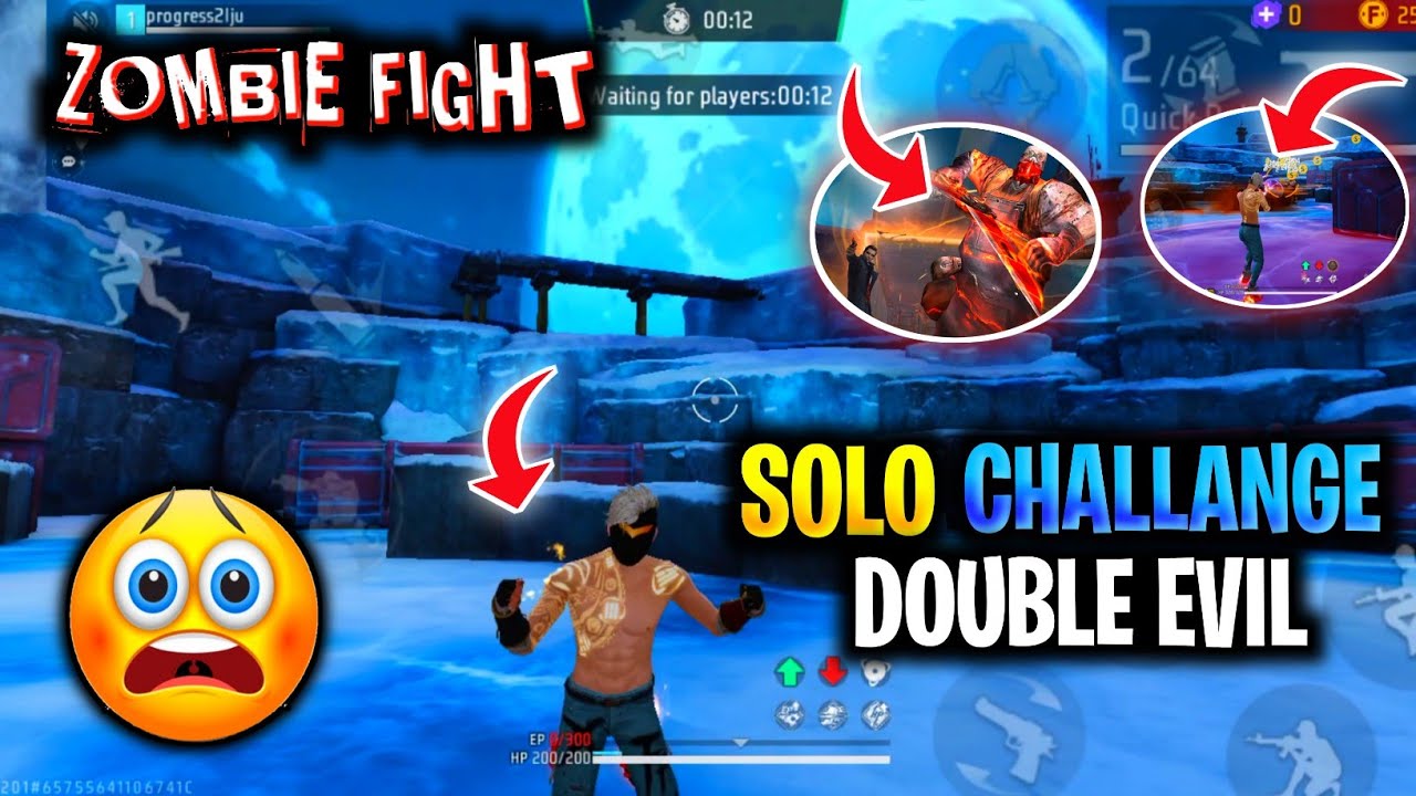Zombie Night Dangerous Challange 🥵 | Double Evil Mode Solo 😧