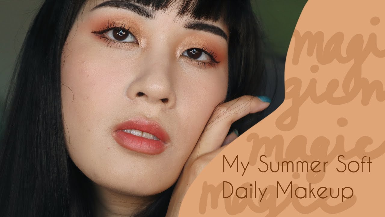 soft magic hour: my summer daily makeup (everyday monolid makeup tutorial)