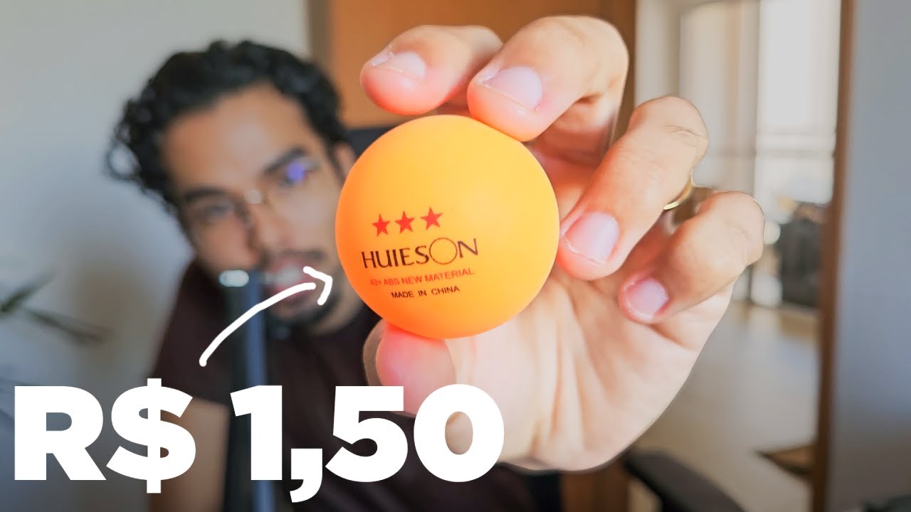 Comprei bolinhas de t&ecirc;nis de mesa 3 Estrelas da HUEISON e me surpreendi...
