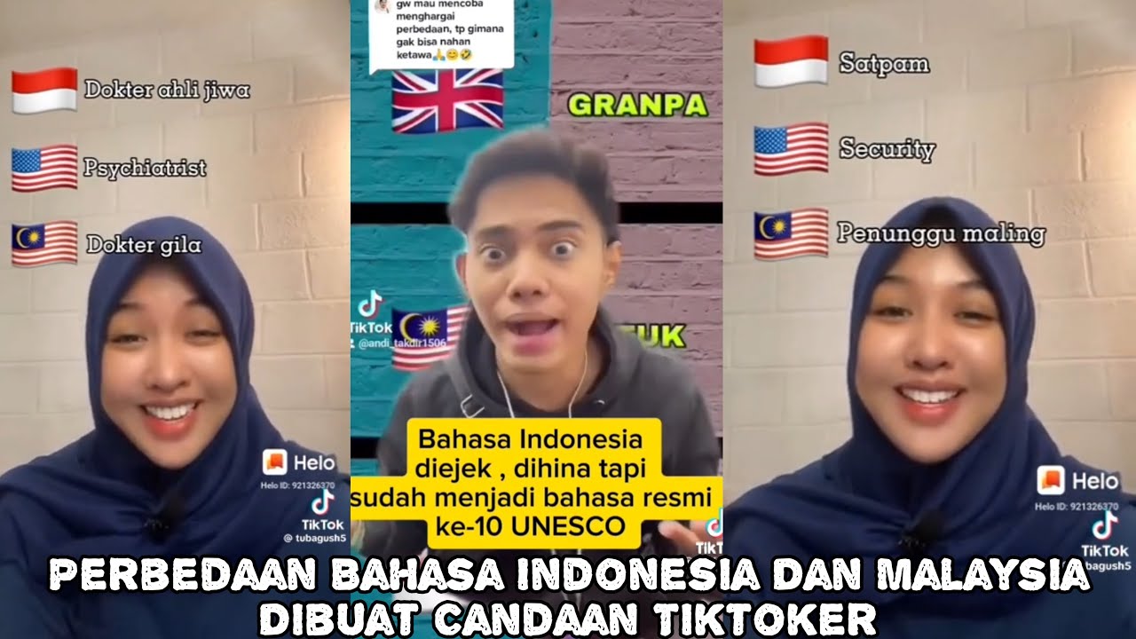 Viral Pada Heboh Membandingkan Bahasa Indonesia Dan Malaysia Semua Pada Ngakak!!