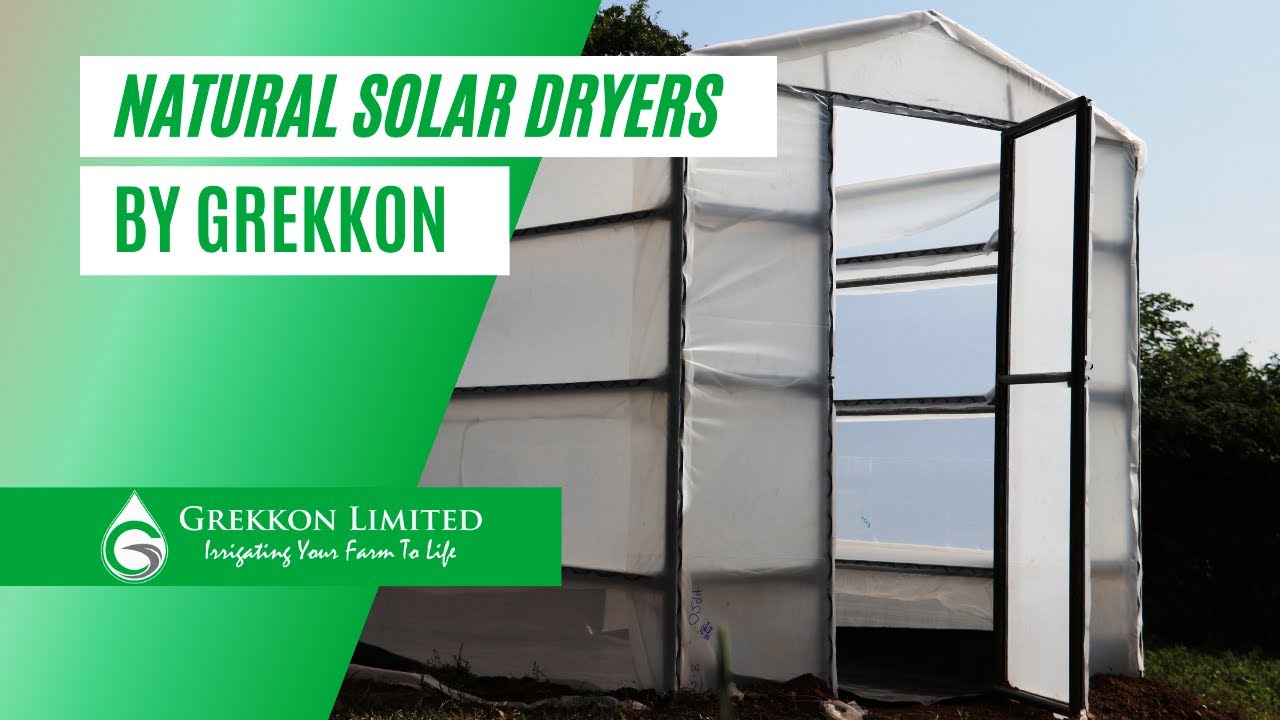 Natural Solar Dryers in Kenya by Grekkon Limited. Installing Solar Dryers in Nyanza