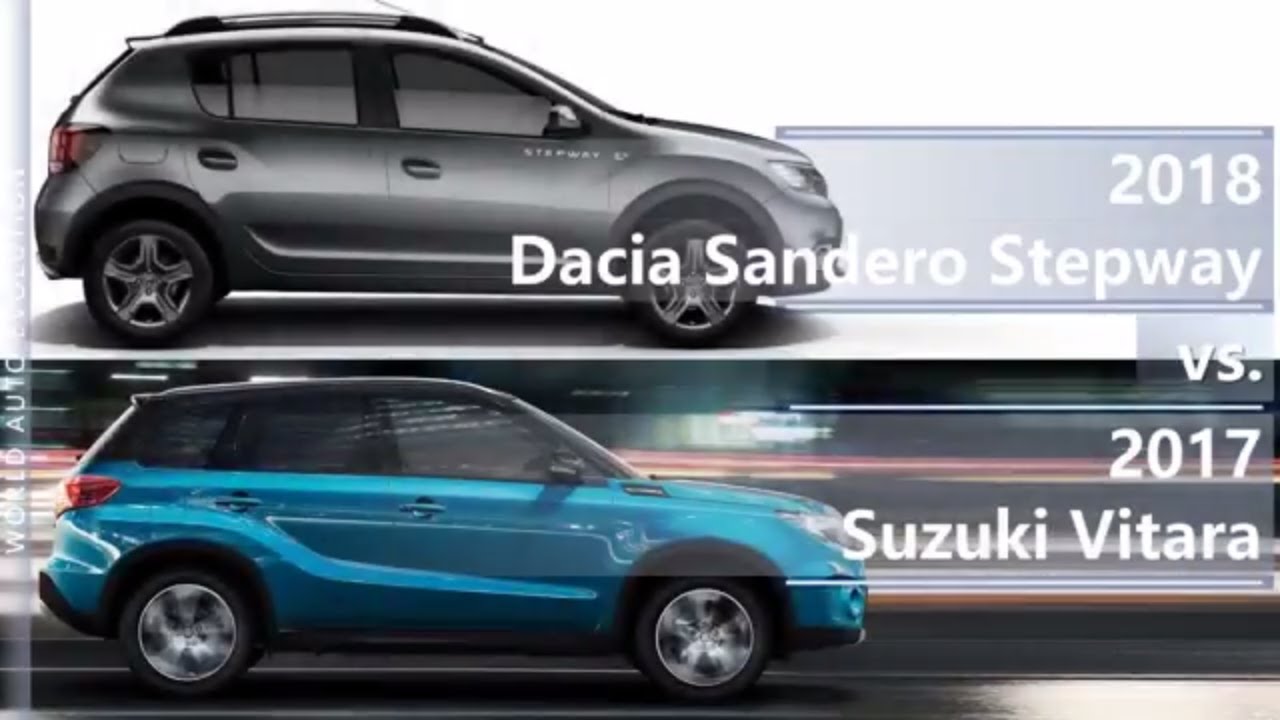 2018 Dacia Sandero Stepway vs 2017 Suzuki Vitara (technical comparison)
