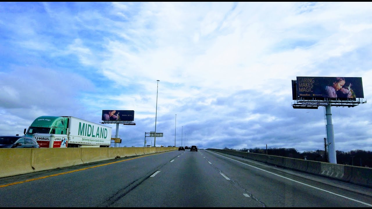 Interstate 95 north | Throgs Neck Bridge, NYC to Greenwich, Connecticut