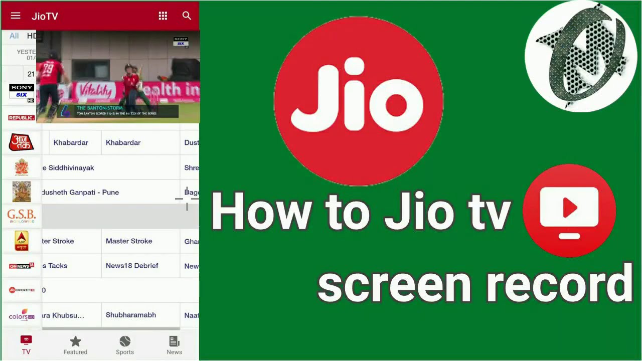 How to Jio tv screen recorder _ Live video recorder _