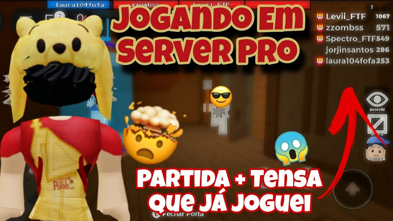 •A Partida Mais Tensa Que Já Joguei no Server Pro 😱🔥 | Flee The Facility | Roblox•