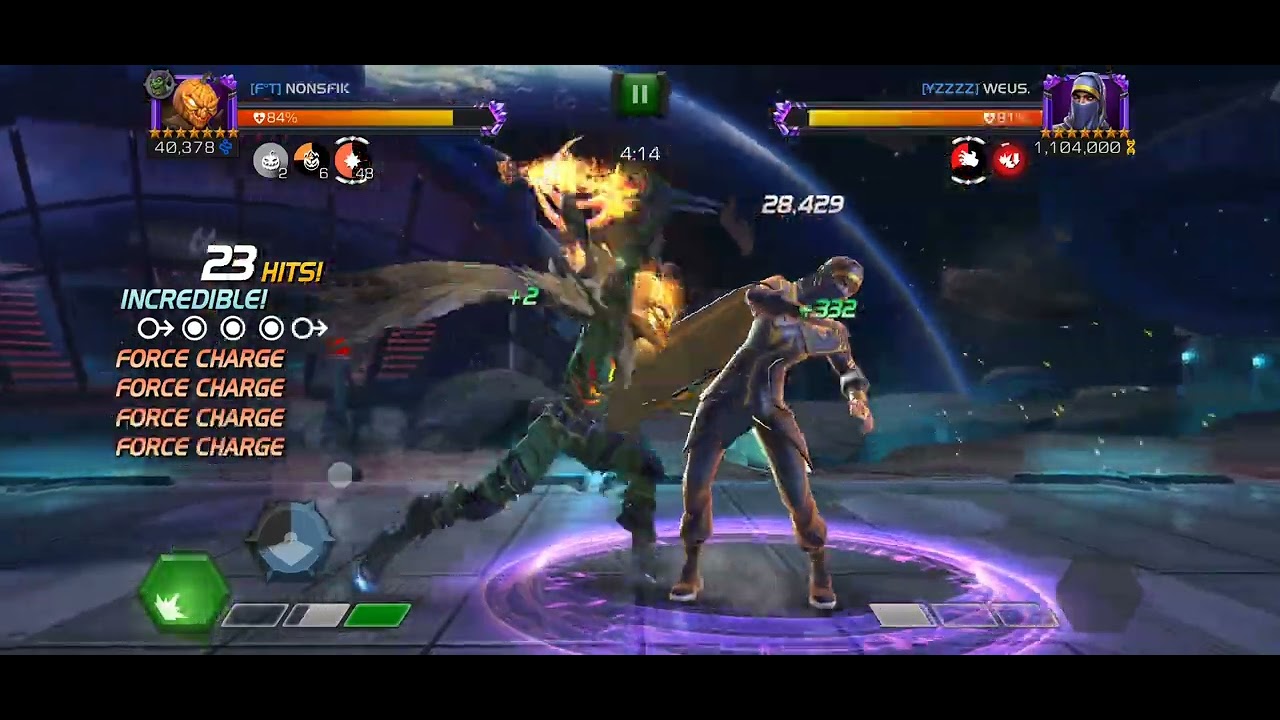MCOC AW S58 ROOD NOD.... Pumpkin vs Dust