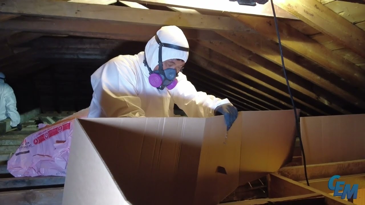 Residential Attic Vermiculite Insulation Removal and Re-Installation - Celluloseman
