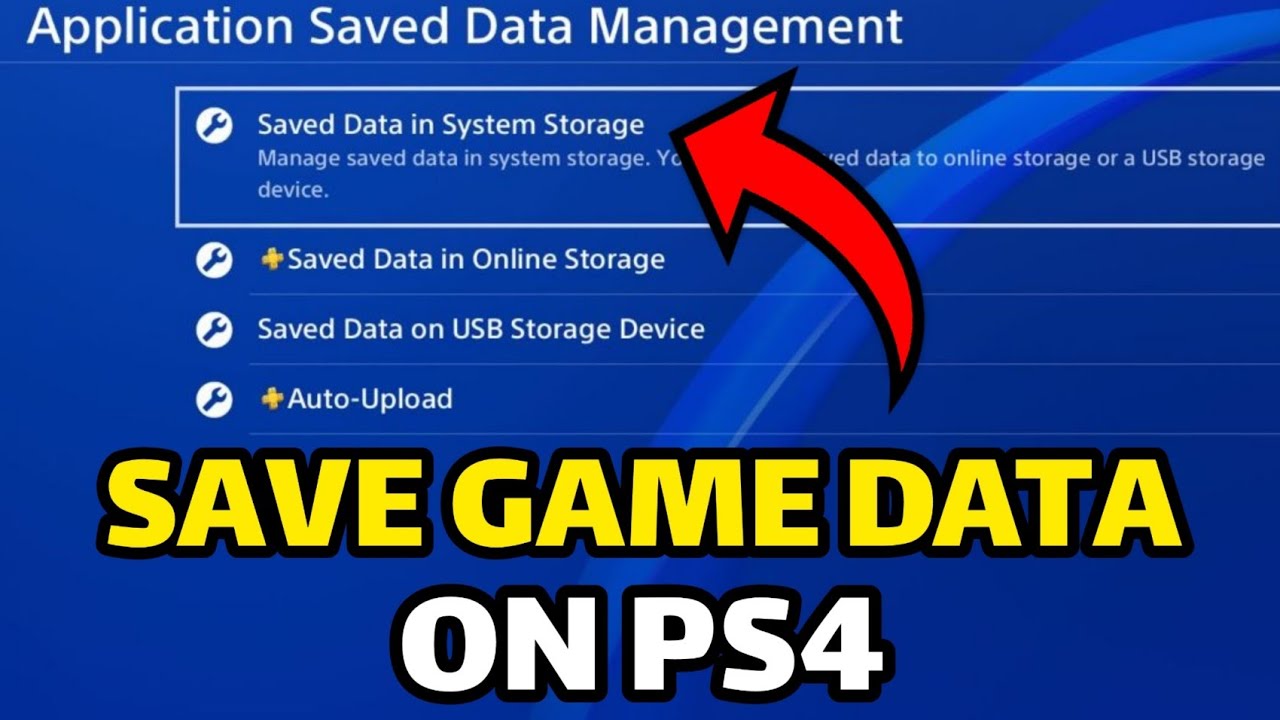 how to save game data on ps4 at 2021 with best methods