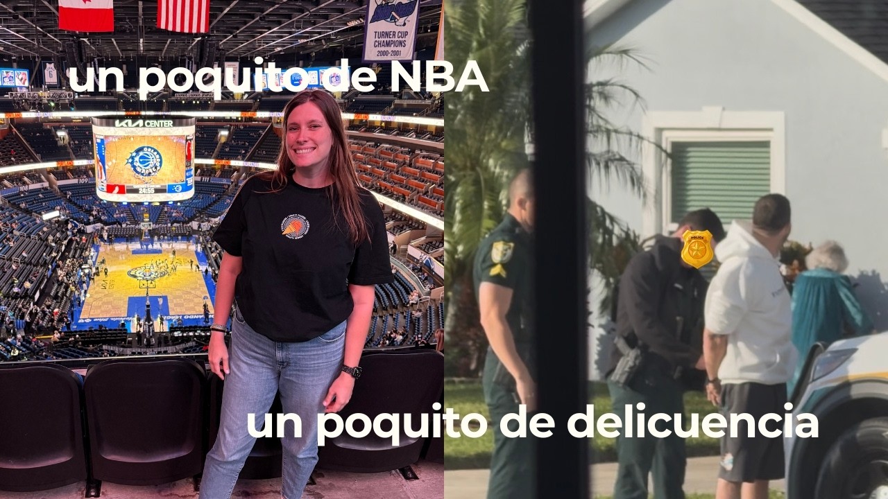 vamos a ver un partido de NBA después de que vuelva la policía a casa, así es un lunes en USA