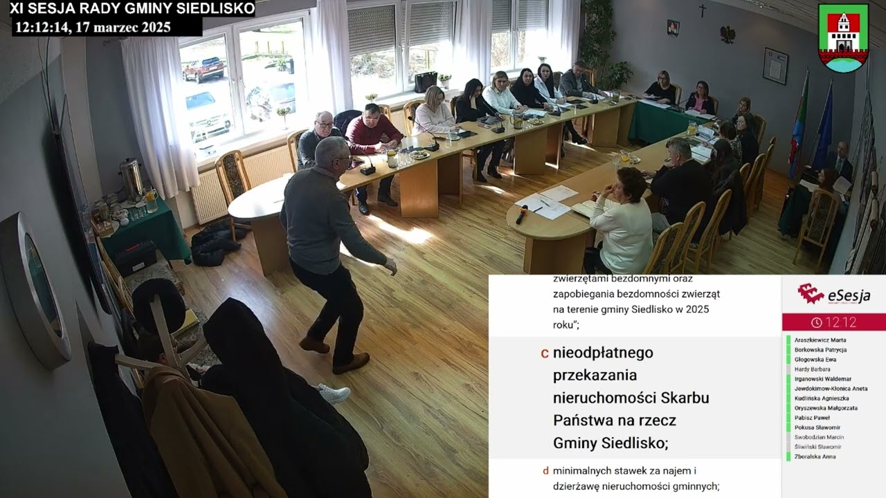 XI Sesja Rady Gminy Siedlisko