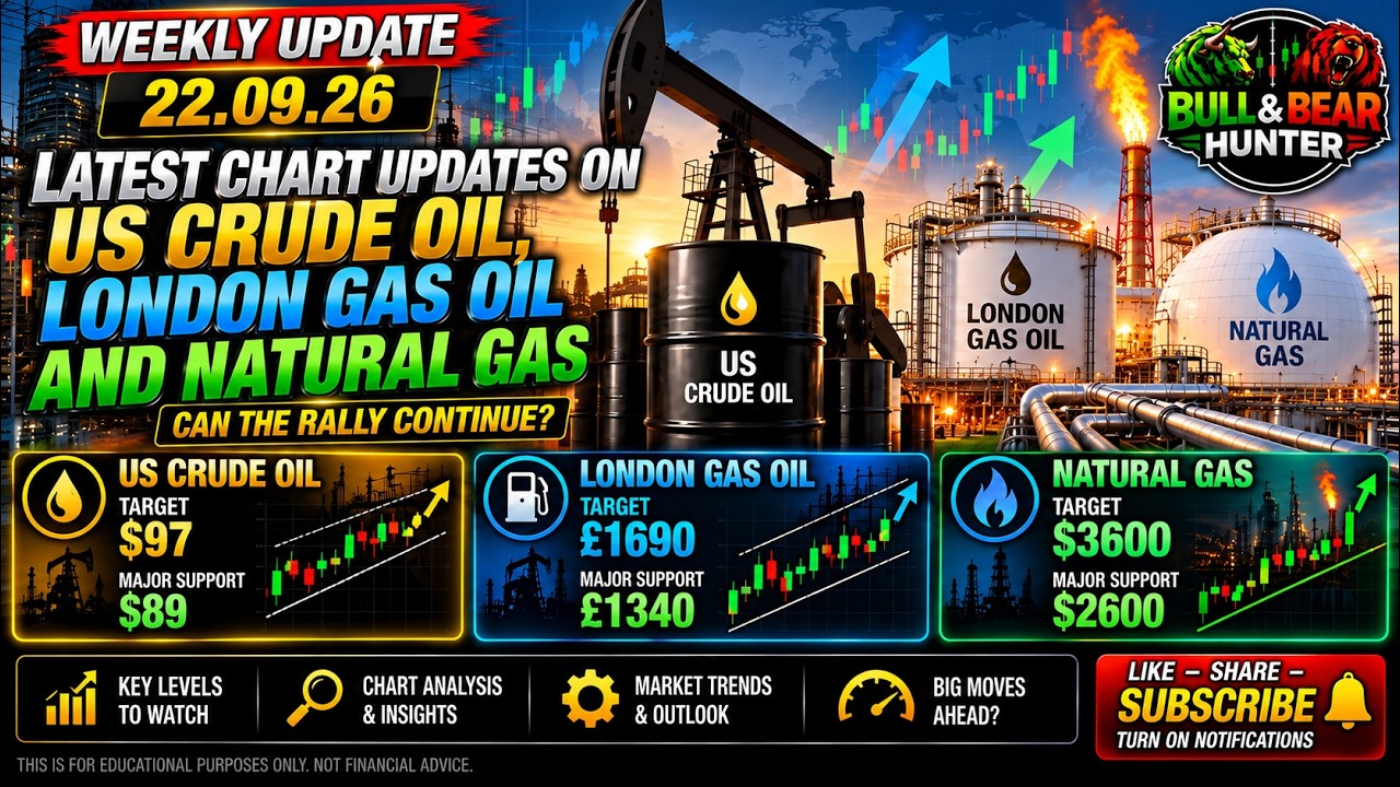 🔥 OIL & GAS NEXT BIG MOVE? US Crude $97, London Gas Oil &pound;1,690 & Natural Gas $3.60 Targets! 🚀📈