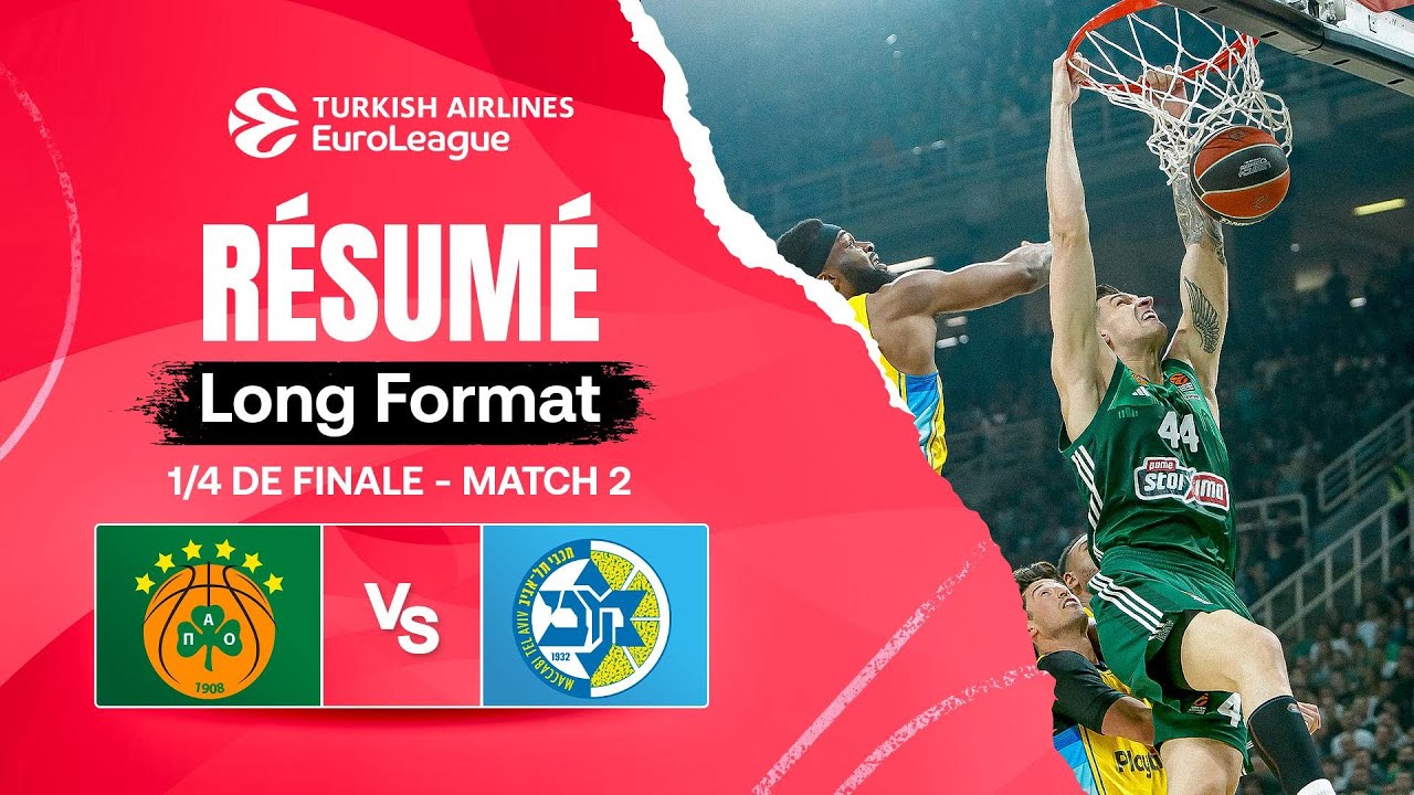 ENCORE UN MATCH MAGIQUE À L'OAKA 🌋 Pana vs Maccabi - Résumé - EuroLeague 1/4 de finale Match 2