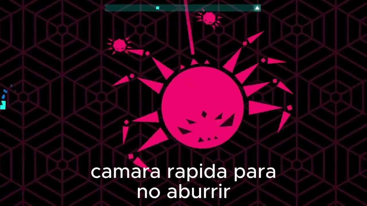 enfrentándome a la araña de undertale pero en Just Shapes & Beats