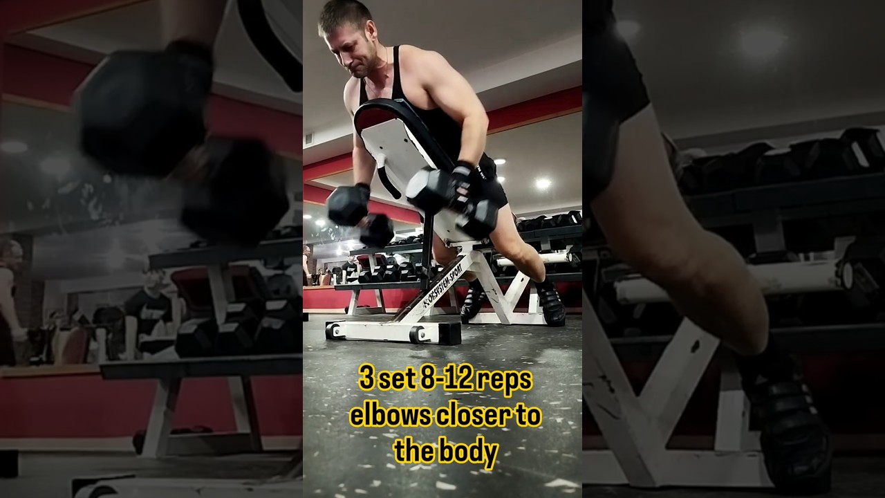 Chest Supported Row 🔥 Upper Back Workout | 
