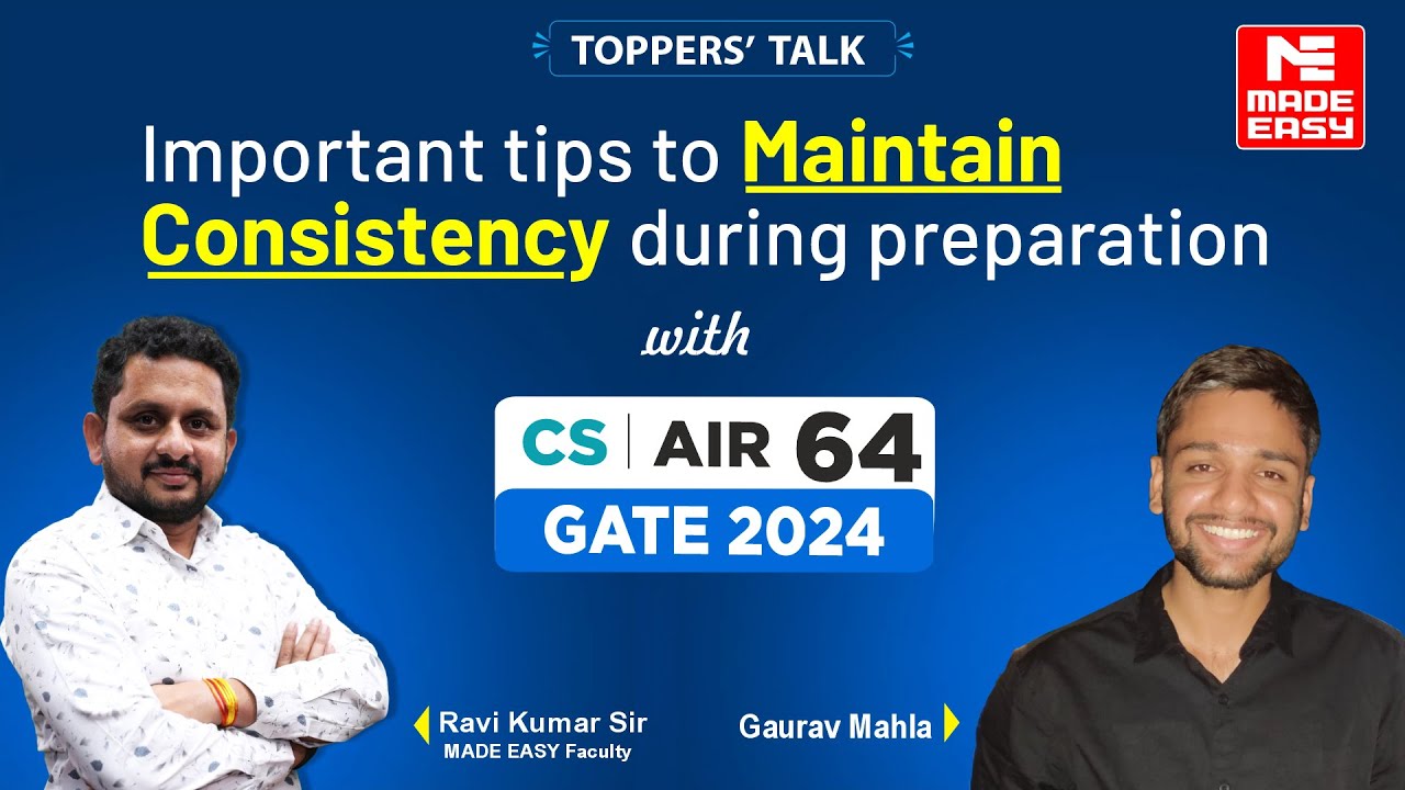 GATE 2024 Ranker | Computer Science Engg. (CS), AIR-64, Gaurav Mahla | Toppers Talk