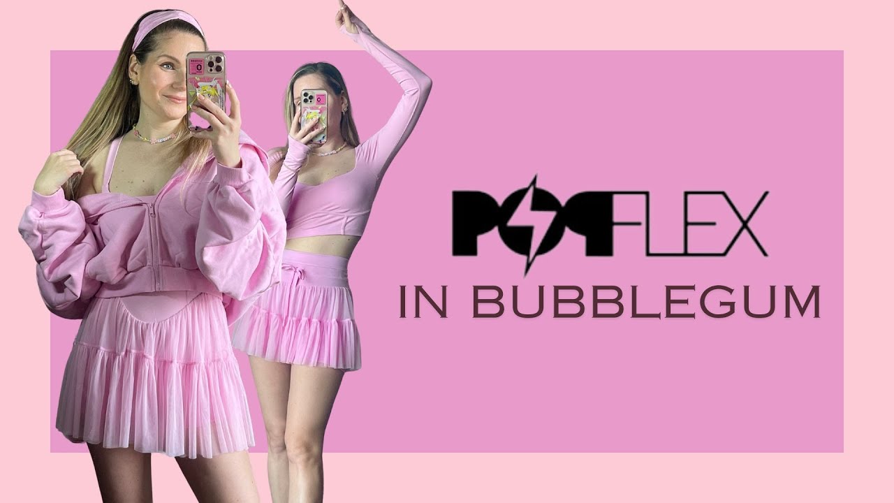 VIRAL POPFLEX BUBBLEGUM WORKOUT WEAR [SIZE S-M] by BLOGILATES