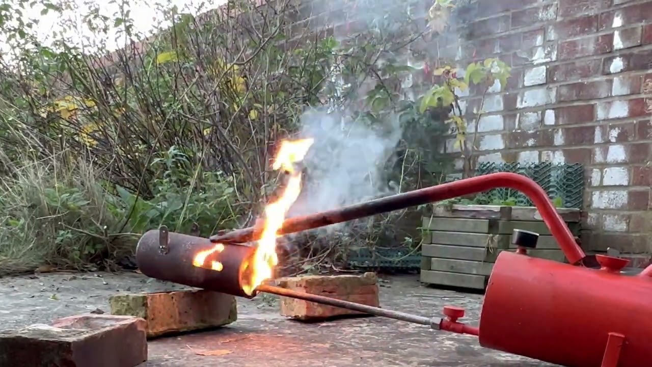 Starting the Flame Gun X300 Weeder by Sheen