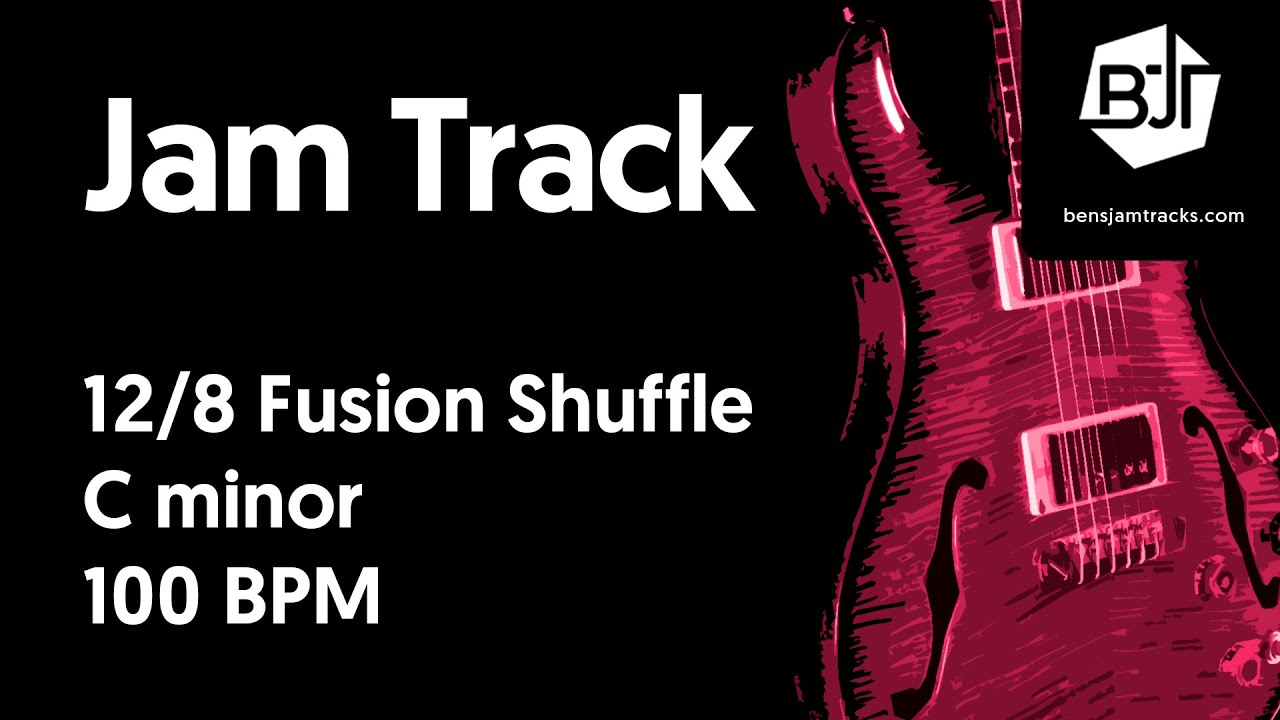 12/8 Fusion Shuffle Jam Track in C minor 