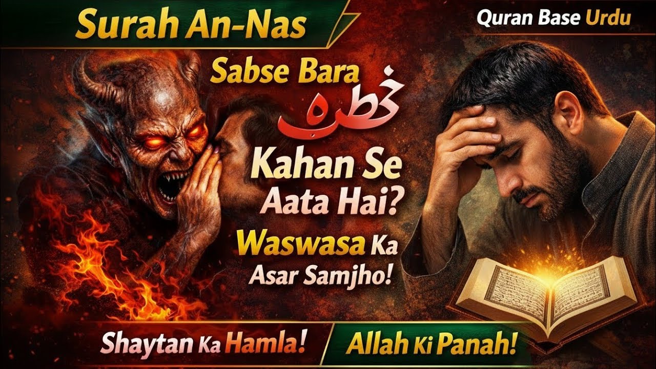 Surah An-Nas: Insaan ka Sabse Bara Danger Kahan Se Aata Hai? | Quran Message & Waswasa Explained