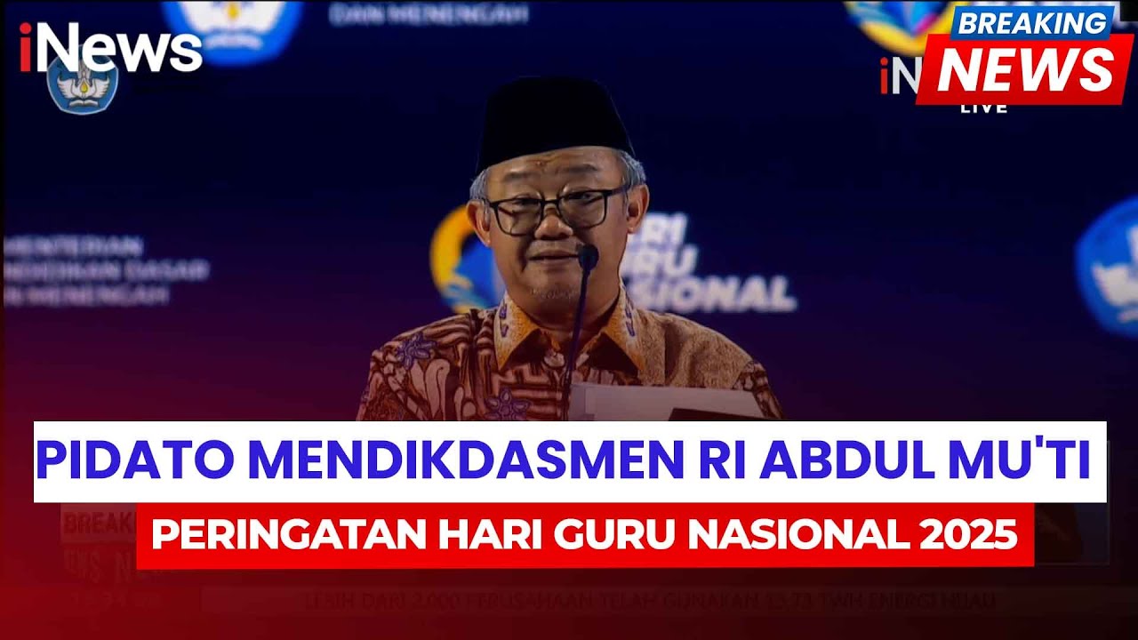 Mendikdasmen Abdul Mu&rsquo;ti: Pemerintah Terus Perjuangkan Hak dan Kesejahteraan Guru | Breaking News
