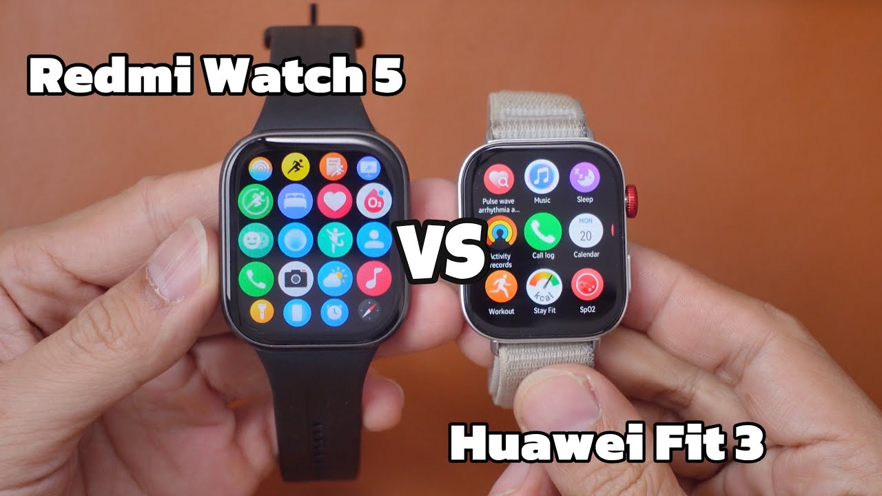 So sánh Redmi Watch 5 và Huawei Fit 3