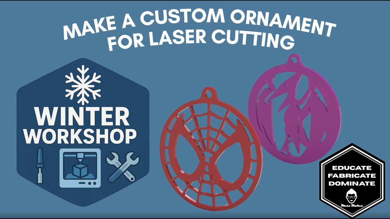 ❄️ Winter Workshop – Laser-Cut Acrylic Ornament