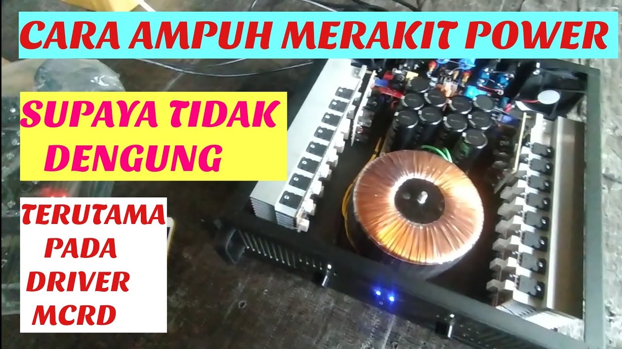 CARA MENGATASI DENGUNG MERAKIT POWER DENGAN DRIVER MCRD V3 ATAU DRIVER LAINYA 100% JOSS #totorial