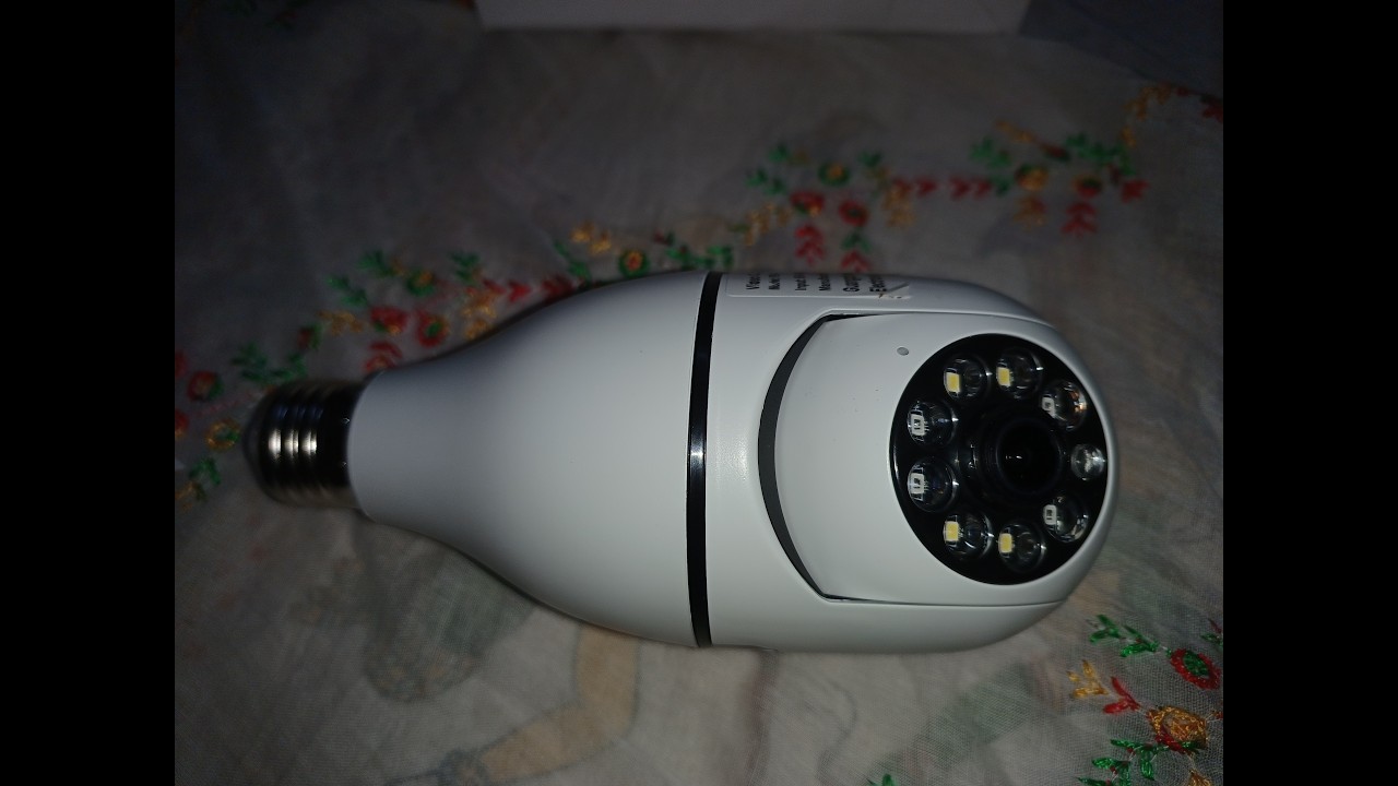 V380 Pro wifi Camera unboxing Bulb holder camera setting