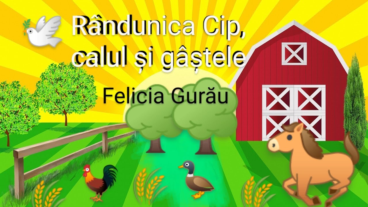 🐦🐎🦆RÂNDUNICA CIP, CALUL SI GÂȘTELE| Poveștile Feliciei📖