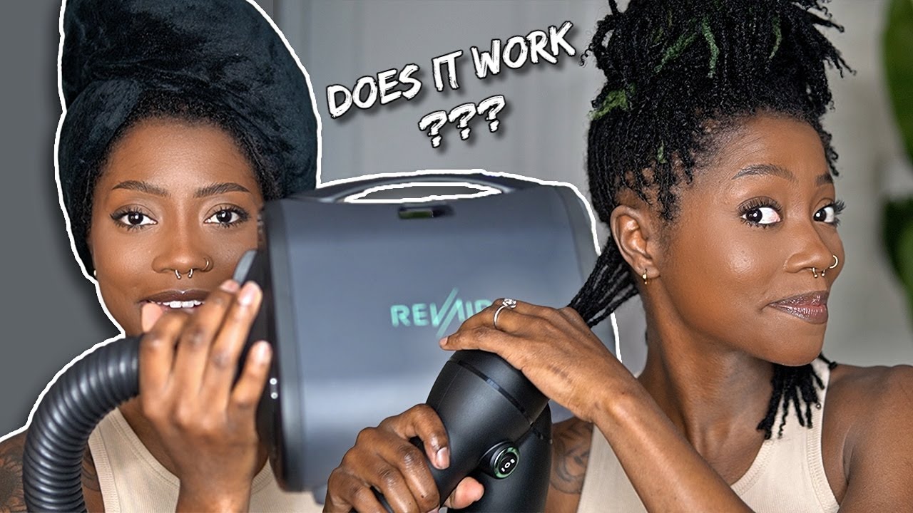 using the REVAIR on my microlocs | Keke J.