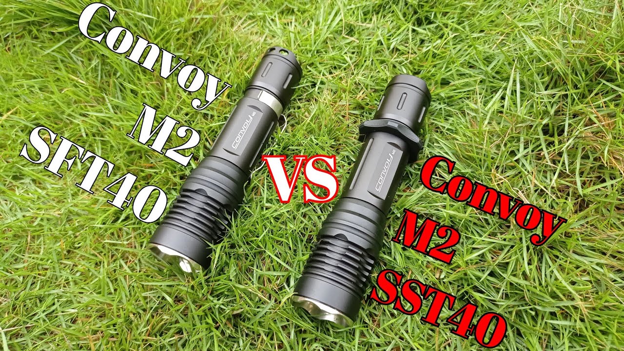 Convoy M2 SFT40 SMO VS Convoy M2 SST40 OP | Review Singkat dan Tes Sorot