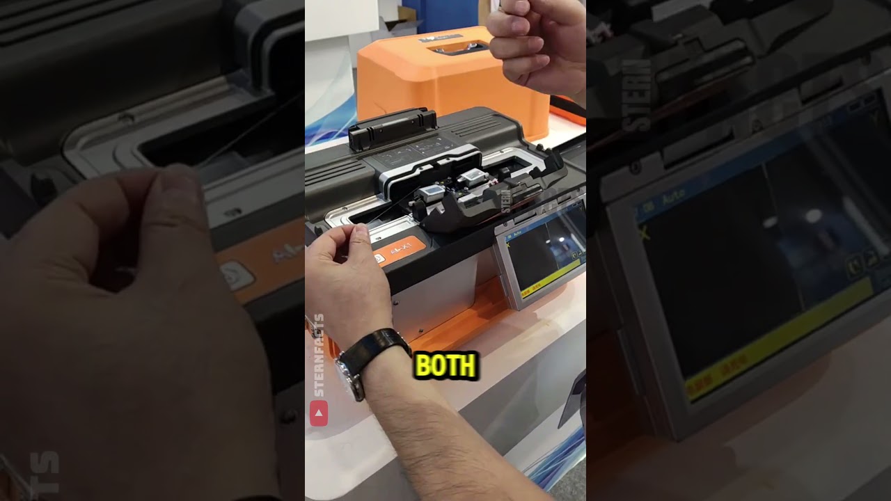How Broken Optical Fibers Are Fused Back Together 🔥🔍
