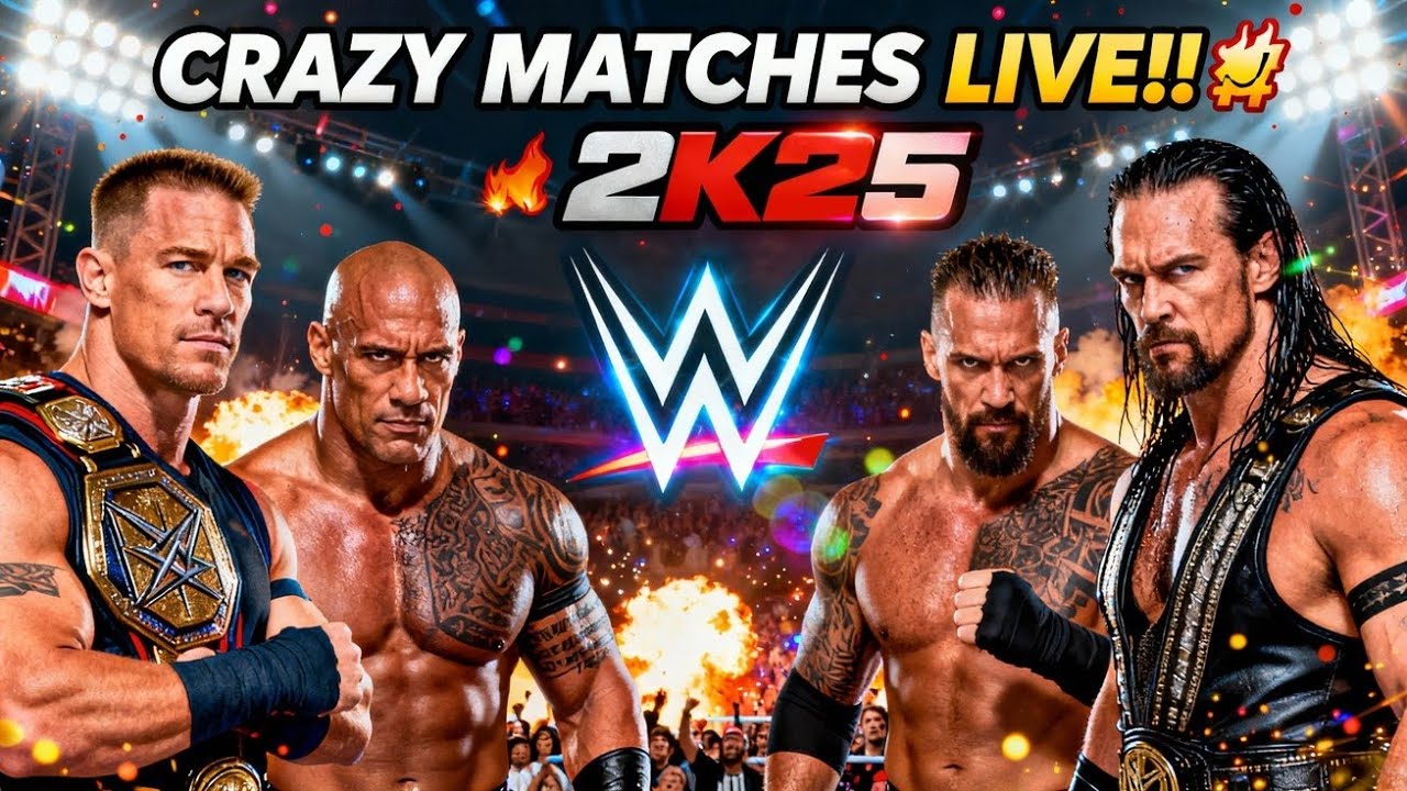 WWE 2K25 LIVE! Epic Matches, Universe Mode, #shorts
