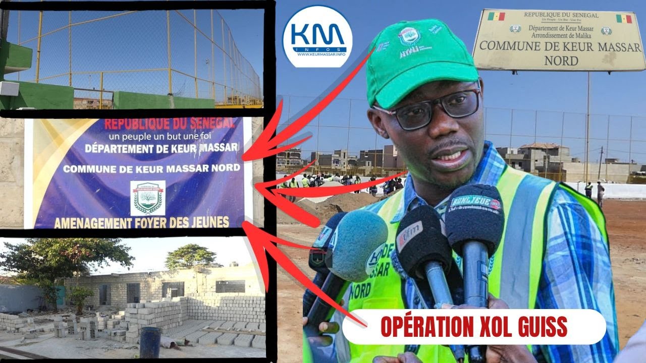 Visite de chantier : Adama Sarr satisfait à 80% à Keur Massar Nord