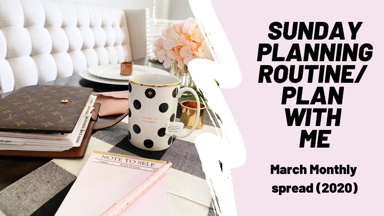 SUNDAY PLANNING ROUTINE : Plan with me