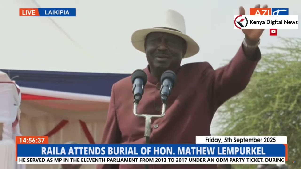 BABA! Listen to Raila's Speech in Laikipia today at the late MP Lempurkel's burial ceremony!!