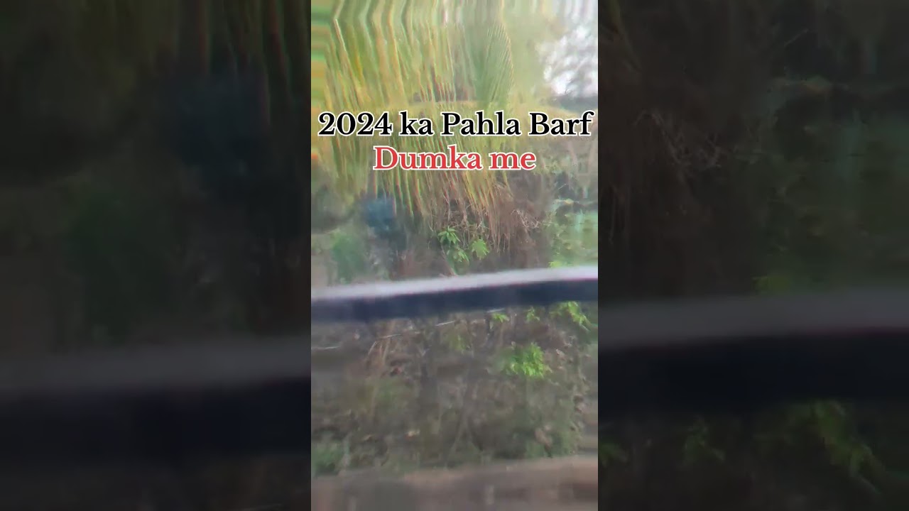 Dumka me First time Barf Gira 2024 me ..#dumka #Dumkaweather #dumka_jharkha #climatechange