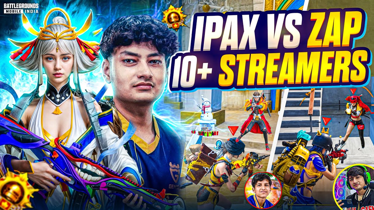 Ipax op vs @zap_plays  & @sahiljoshi1040 ​🔥IPAX OP IS SUS‼️[10+ Pro Streamers Claimed😱| BGMI