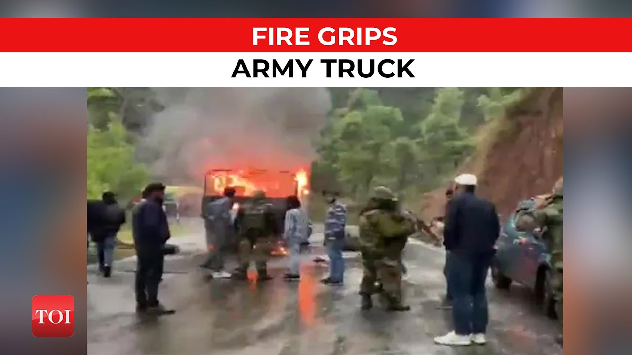 Tragedy in Jammu and Kashmir: Army vehicle catches fire in Poonch