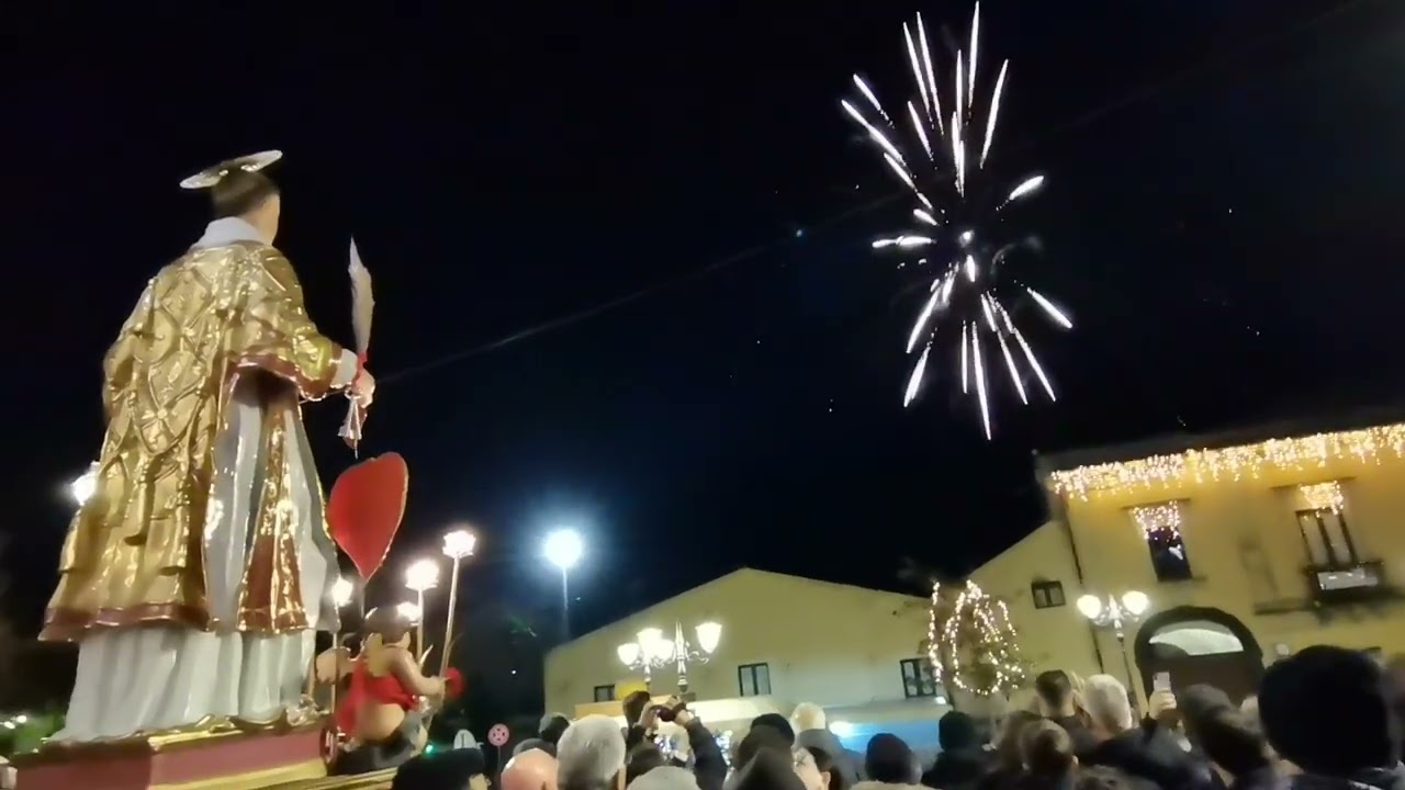 Aci Bonaccorsi 26 Dicembre 2022 Uscita Santo Stefano e Sparo Fuochi Artificiali Ditta FA. SI. MA.