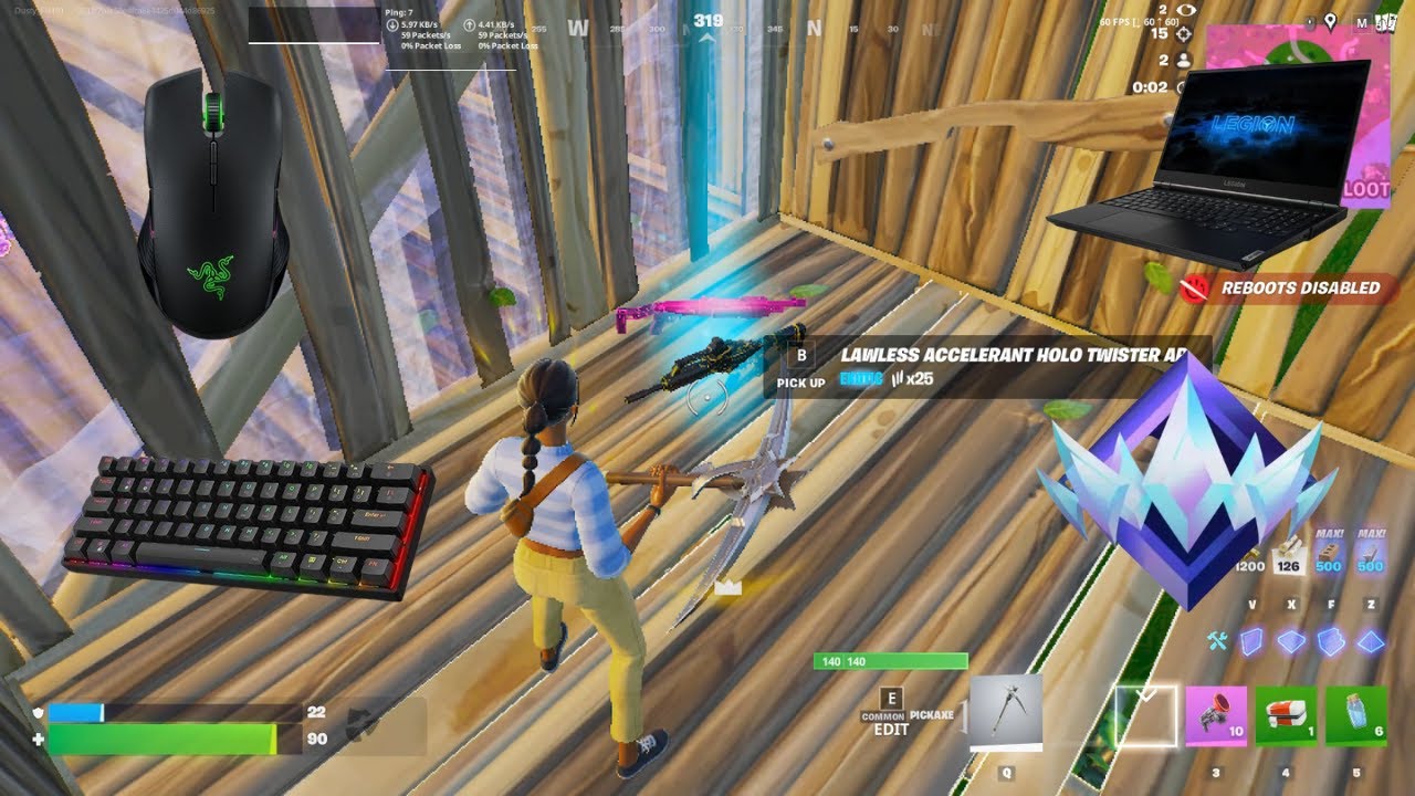 Fortnite ranked reload | insane keyboard and mouse clutches